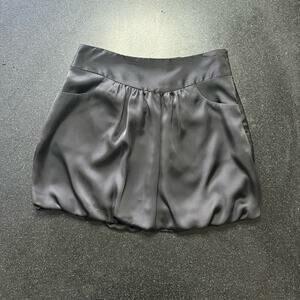 Black satin bubble skirt sz 4